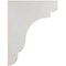 Ekena Millwork 5 1/4"W x 8 1/2"D x 11"H Bedford Wood Vintage Decor Bracket, Chalk Dust White BKTWD05X09X11BEWH - alternate 3